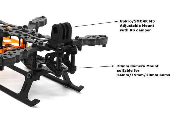 HBFPV DualX3 3-inch X8 mode 8 Motors FPV Drone Frame KIT support DJI Air Unit Caddx Vista Polar GoPro SMO4K