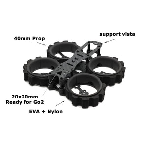 HBFPV DX40 v3 Lite Edition 40mm Props EVA Foamed Bumper Ducted DVR FPV Drone Frame KIT