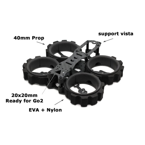 HBFPV DX40 v3 Lite Edition 40mm Props EVA Foamed Bumper Ducted DVR FPV Drone Frame KIT