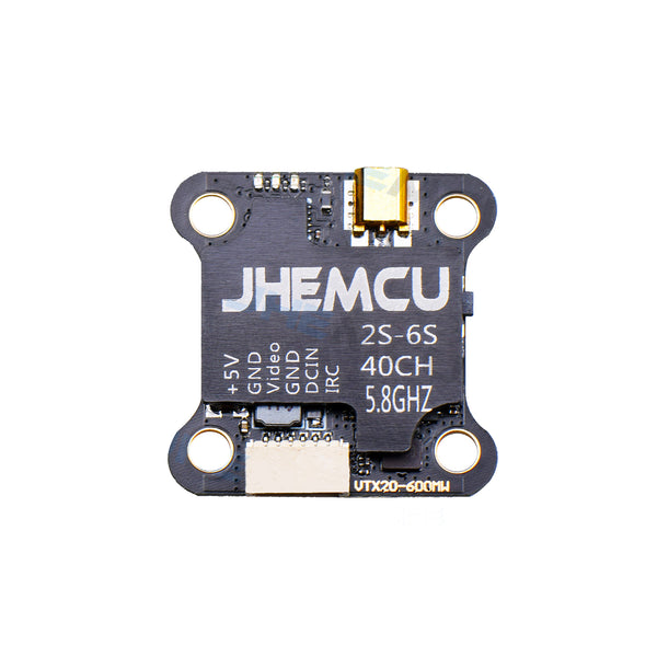 MVTX600G 5.8Ghz 0-600mW 40CH PIT/25/100/200/400/600mW JHEMCU IRC FPV Transmitter 20x20mm MMCX For RC Racing Drone