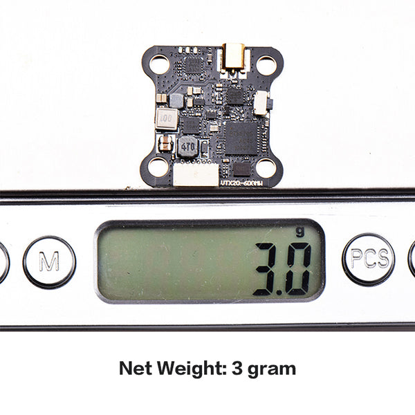 MVTX600G 5.8Ghz 0-600mW 40CH PIT/25/100/200/400/600mW JHEMCU IRC FPV Transmitter 20x20mm MMCX For RC Racing Drone